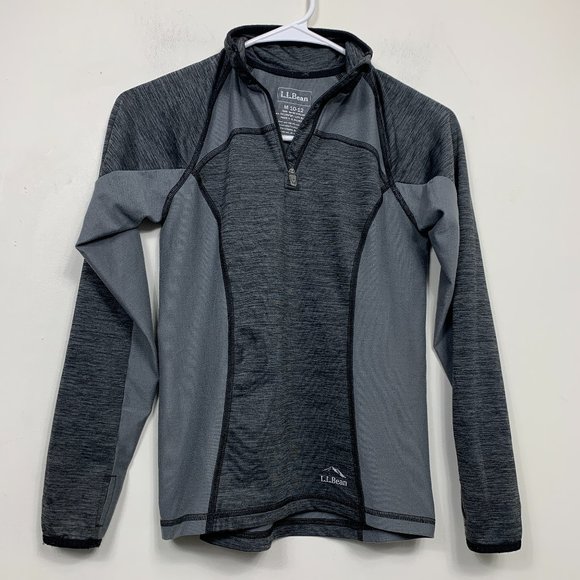 L.L. Bean Other - LL Bean 1/4 Zip Baselayer Gray Thin Jacket Sweater